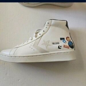 Converse White High-Top Sneakers Retro Style